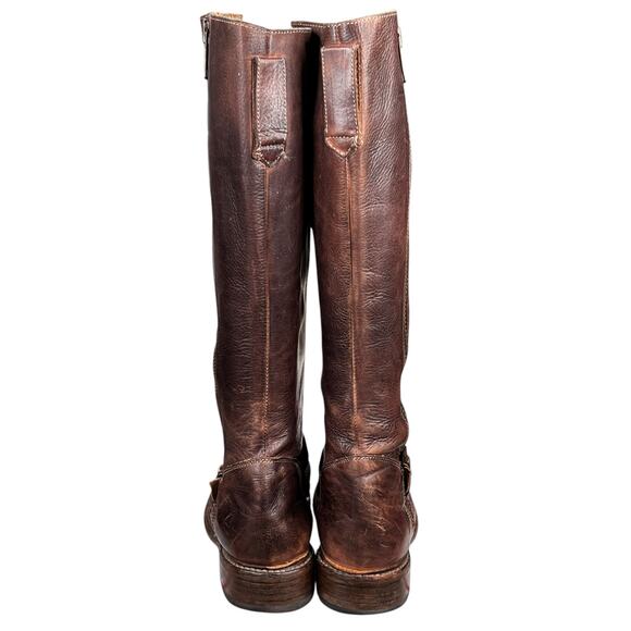 Bed Stu Women’s Tango Brown Distressed Size Zip Riding Boot Size US 7.5 - Picture 8 of 12